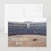 Salutations de Madrid Espagne Carte postale (Devant / Derrière)