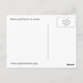 Salutations de Mars à la carte postale Terre (Dos)