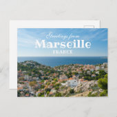 Salutations de Marseille France Carte Postale Pitt (Devant / Derrière)