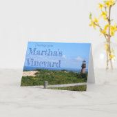Salutations de Martha's Vineyard Carte de vœux (Fleur jaune)