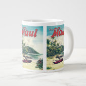 Salutations De Maui,    HawaiiJumbo Coffee Mug (Devant droit)