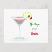 Salutations de Mexico Cocktail Carte de vacances (Devant)