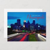 Salutations de Minneapolis Minnesota Carte Postale (Devant / Derrière)