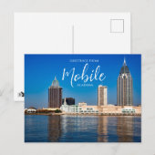 Salutations de Mobile Alabama Carte postale (Devant / Derrière)