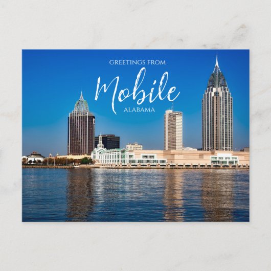 Salutations de Mobile Alabama Carte postale (Devant)