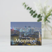Salutations de Montréal Canada Carte postale Citys (Debout devant)
