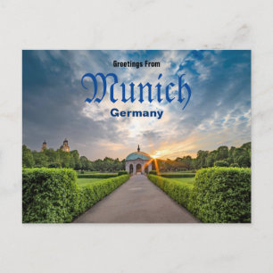 Salutations de Munich Allemagne Carte postale