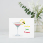 Salutations de Myanmar Cocktail Carte de vacances (Debout devant)
