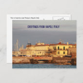 Salutations de Napoli, Italie Carte postale (Devant / Derrière)