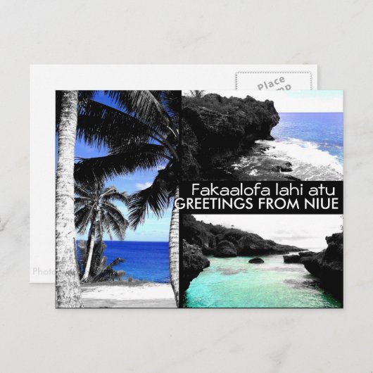 Salutations de Niue - Carte postale (Devant / Derrière)