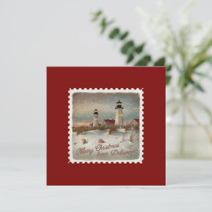 Salutations de Noël de la carte de vacances Delawa