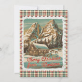 Salutations de Noël de la carte de vacances Montan (Devant)