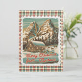 Salutations de Noël de la carte de vacances Montan (Debout devant)