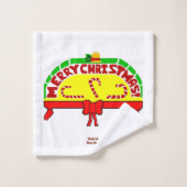 Salutations de Noël Ensemble de serviettes de sall (Gant de toilette)