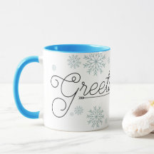 Salutations de Noël Mug de marque personnalisée