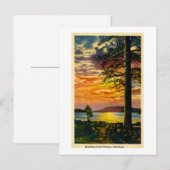 Salutations de Norvège, Michigan - Carte postale V (Devant / Derrière)