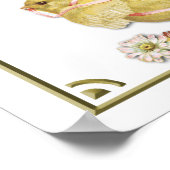 Salutations de Pâques Baby Chicks poster personnal (Coin)