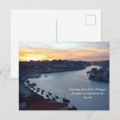 Salutations De Porto, Portugal Carte Postale (Devant / Derrière)