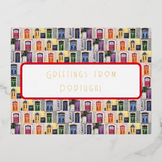 Salutations de Portugal Carte postale (Recto)
