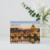 Salutations de Rome Italie Carte postale Pittoresq (Debout devant)