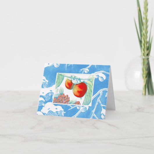 Salutations de saison du kaki 4" x 5.6" carte (Devant)