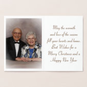 Salutations de saison Gold Foil Carte de Noël (Intérieur)