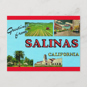 Salutations de Salinas California Travel Carte Pos