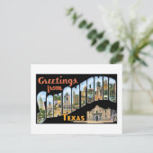 Salutations de San Antonio, Texas ! Carte postale (Debout devant)