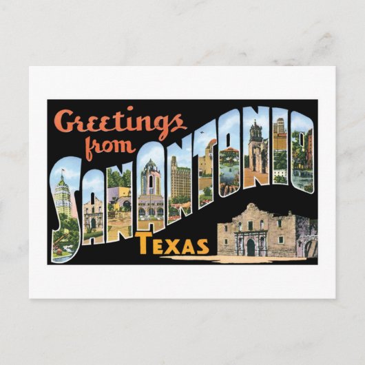 Salutations de San Antonio, Texas ! Carte postale (Devant)