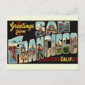 Salutations de San Francisco Ca. Carte postale de  (Devant)