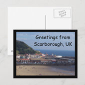 Salutations de Scarborough, carte postale du Royau (Devant / Derrière)