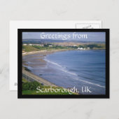 Salutations de Scarborough, UK carte postale (Devant / Derrière)