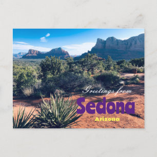 Salutations de Sedona Arizona Carte Postale Pittor