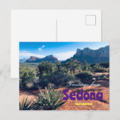 Salutations de Sedona Arizona Carte Postale Pittor (Devant / Derrière)