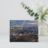 Salutations de Séoul Corée du Sud Carte postale (Debout devant)