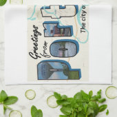 Salutations de serviettes de cuisine Portland (Plié)