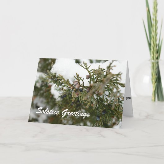 Salutations de solstice - carte de voeux païenne (Devant)