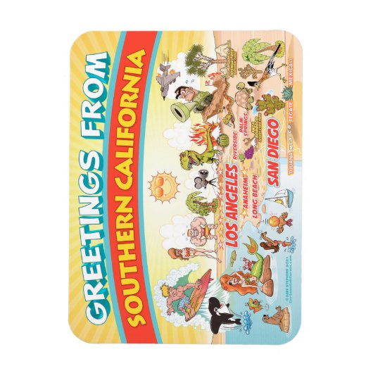 Salutations de Southern California Magnet (Vertical)