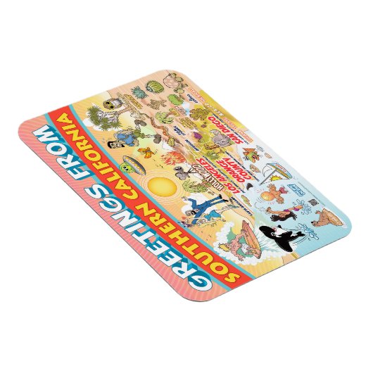 Salutations de Southern California Magnet (Côté Droit)