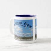 Salutations De Sunny New Jersey Shore Mug (Devant gauche)