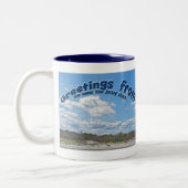 Salutations De Sunny New Jersey Shore Mug (Gauche)