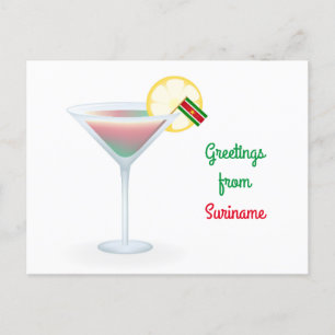 Salutations De Suriname Cocktail Carte Postale Hol