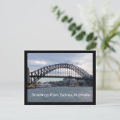 Salutations de Sydney, Australie carte postale (Debout devant)
