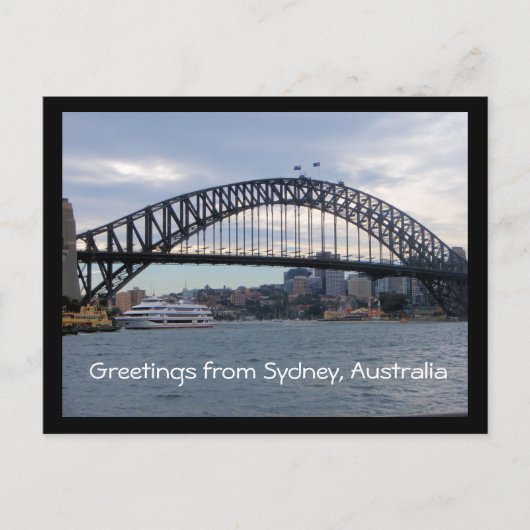 Salutations de Sydney, Australie carte postale (Devant)