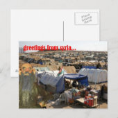 salutations de syrie carte postale (Devant / Derrière)