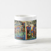 Salutations de tasse vintage de carte postale de (Centre)