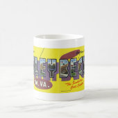 Salutations de tasse vintage de carte postale de (Centre)