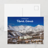 Salutations de Telluride Colorado Carte postale pa (Devant / Derrière)