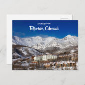 Salutations de Telluride Colorado Carte Postale Pi (Devant / Derrière)