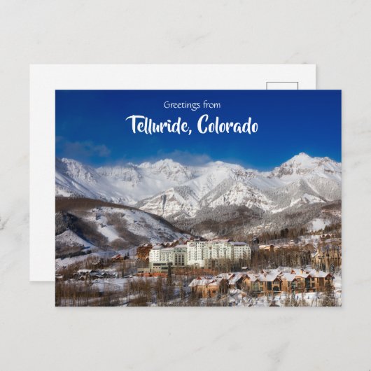 Salutations de Telluride Colorado Carte Postale Pi (Devant / Derrière)